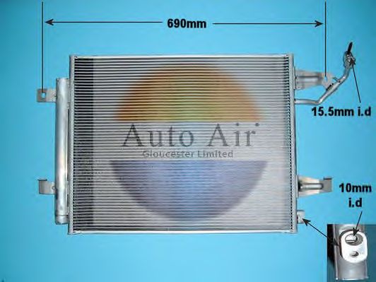 Condensator, airconditioning 16-1069