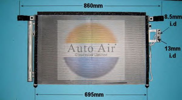 Condensator, airconditioning 16-1097