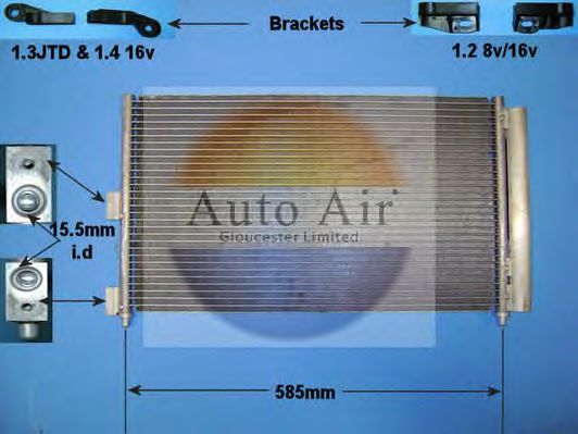 Condensator, airconditioning 16-1104
