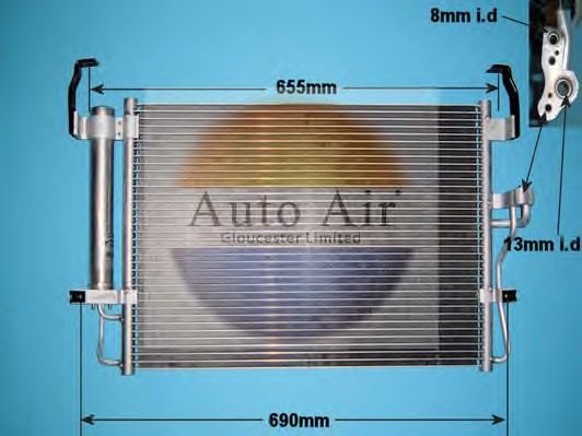 Condensator, airconditioning 16-1152