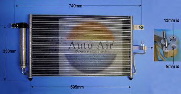 Condensator, airconditioning 16-1160