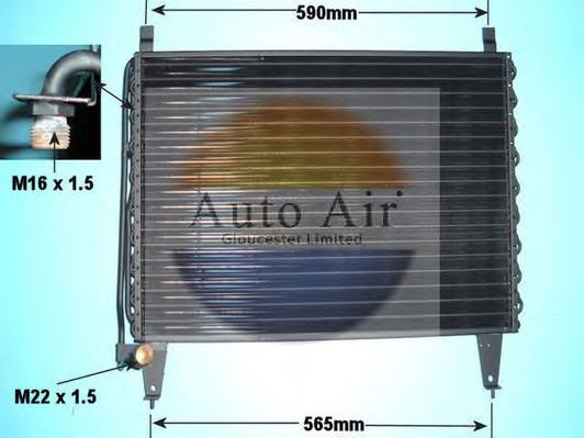 Condenser, air conditioning 16-1195