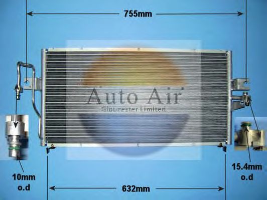 Condensator, airconditioning 16-1229