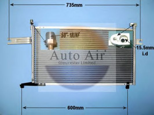 Condensator, airconditioning 16-1235