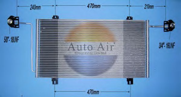 Condenser, air conditioning 16-1269