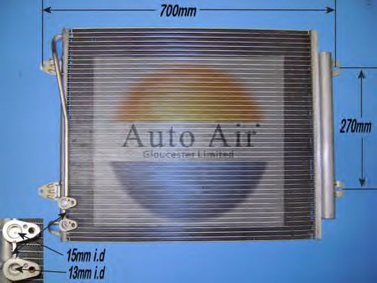 Condensator, airconditioning 16-1322