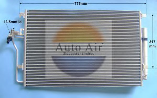 Condensator, airconditioning 16-1381A
