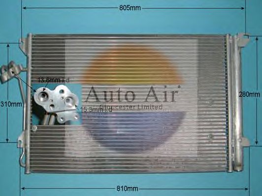 Condensator, airconditioning 16-1418A