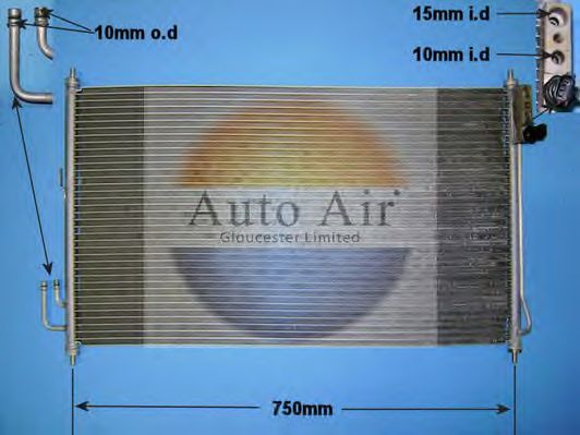 Condensator, airconditioning 16-2038