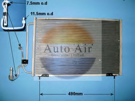 Condensator, airconditioning 16-2086