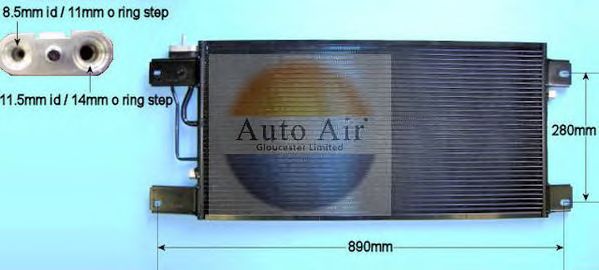 Condensador, ar condicionado 16-5003