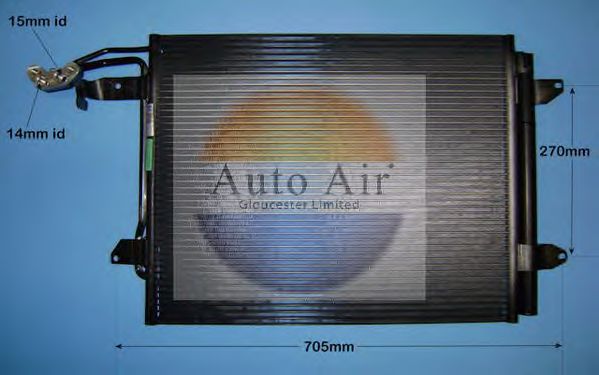 Condenser, air conditioning 16-6215