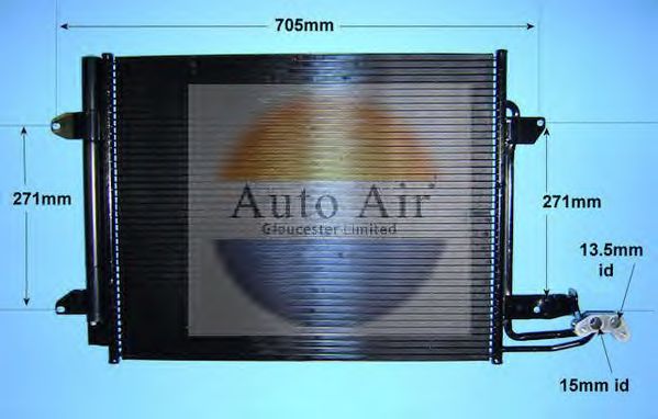 Condensator, airconditioning 16-6215A