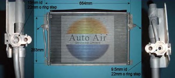Condensator, airconditioning 16-6542