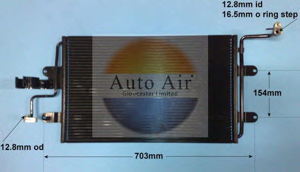 Condensador, ar condicionado 16-9560