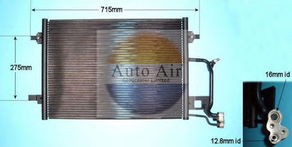 Condensator, airconditioning 16-9565