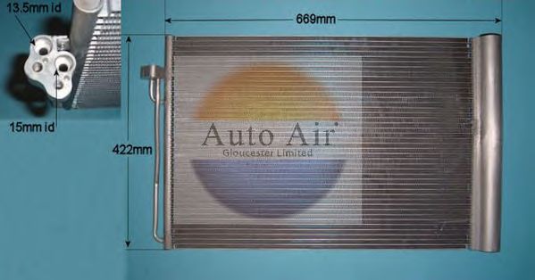 Condensator, airconditioning 16-9637