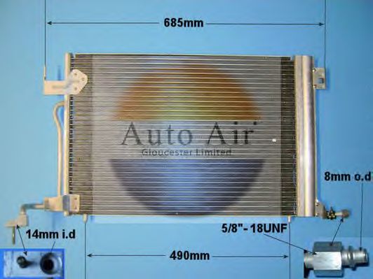 Condensador, ar condicionado 16-9678