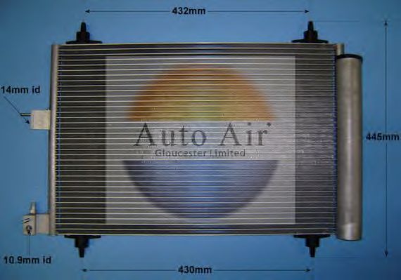 Condensador, ar condicionado 16-9748