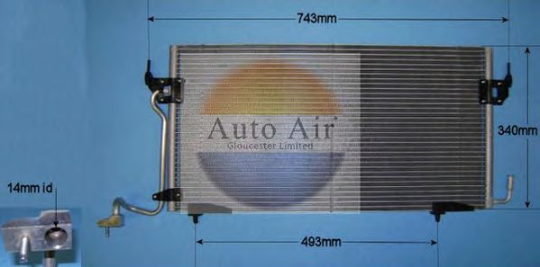 Condensador, ar condicionado 16-9750