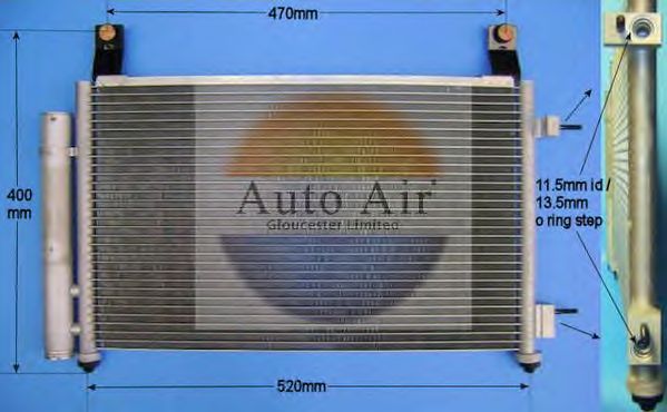 Condensator, airconditioning 16-9793