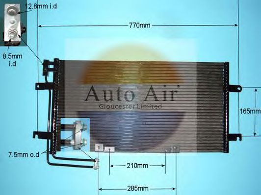 Condensator, airconditioning 16-9914