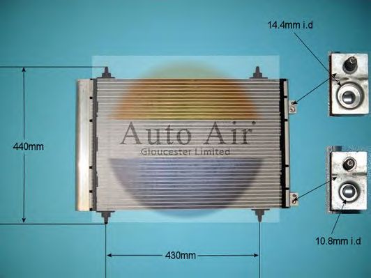 Condensator, airconditioning 16-9008A