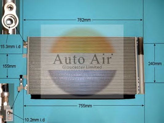 Condensator, airconditioning 16-1101A