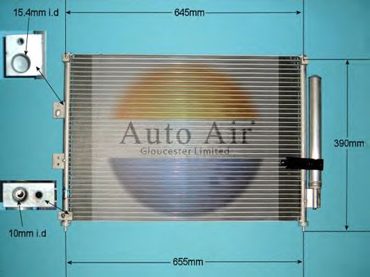 Condensator, airconditioning 16-1344