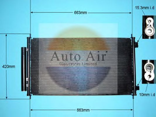 Condensator, airconditioning 16-1345