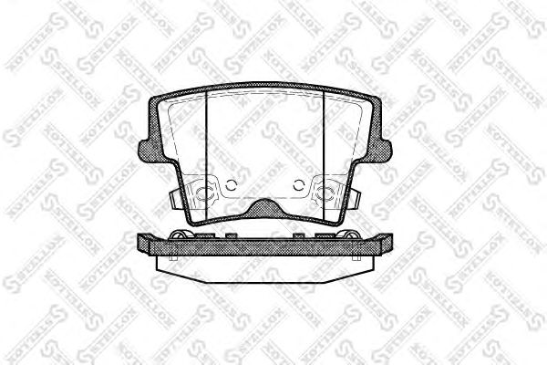Brake Pad Set, disc brake 1138 008-SX