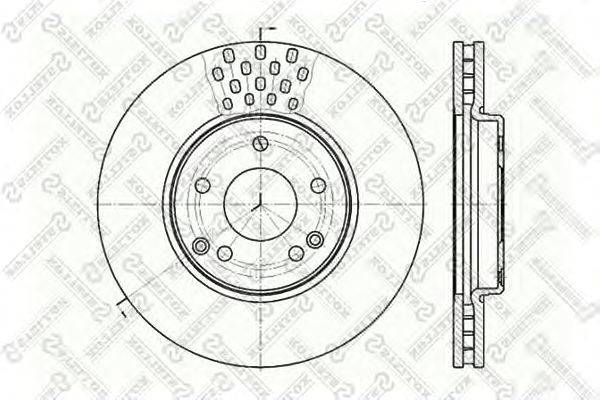 Brake Disc 6020-3341V-SX