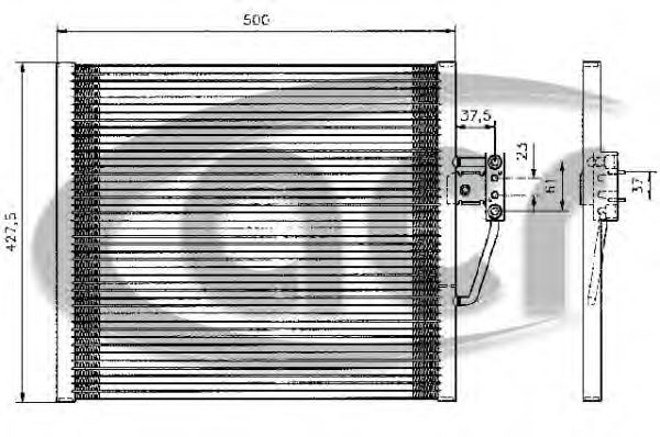 Condensator, airconditioning 300253
