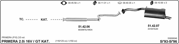 Exhaust System 558000046