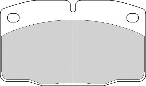 Комплект тормозных колодок, дисковый тормоз FD817A