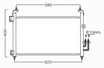 Condensator, airconditioning 713M28