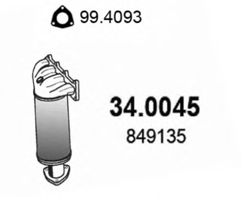 Catalytic Converter 34.0045