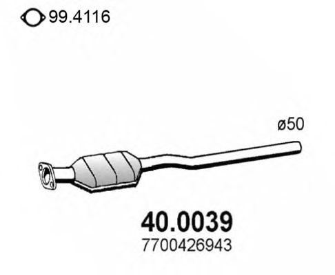 Catalytic Converter 40.0039