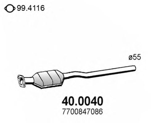 Katalysator 40.0040