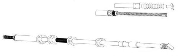 Cable, parking brake FA02247
