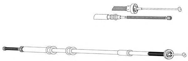 Cable, parking brake FA02291