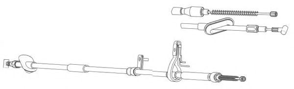 Cable, parking brake OP02208