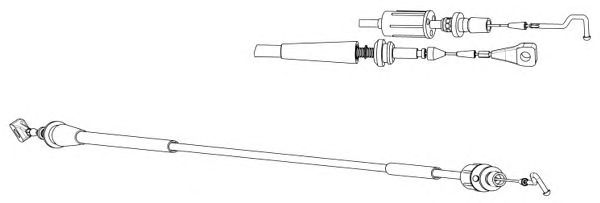 Accelerator Cable VW04195