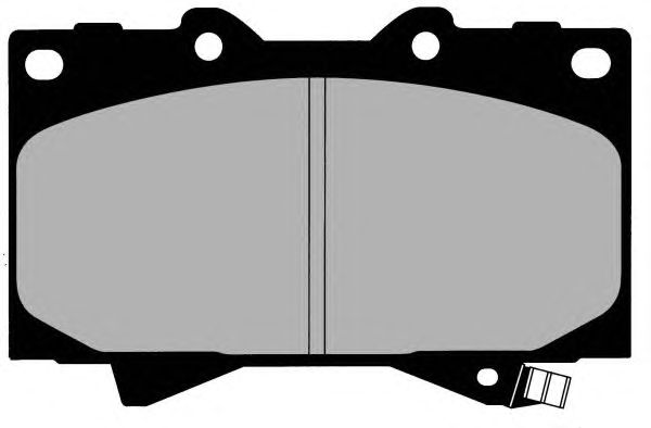 Brake Pad Set, disc brake PA1409