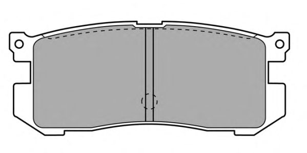 Комплект тормозных колодок, дисковый тормоз FBP-0851