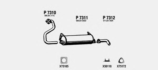 Exhaust System VW054
