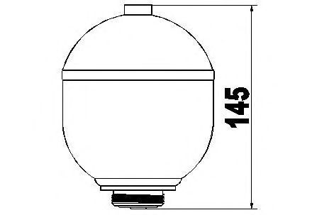 Suspension Sphere, pneumatic suspension 155409