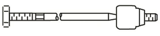 Articulação axial, barra de acoplamento 1091