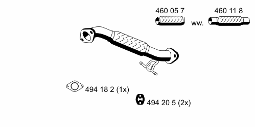 Exhaust Pipe 313520