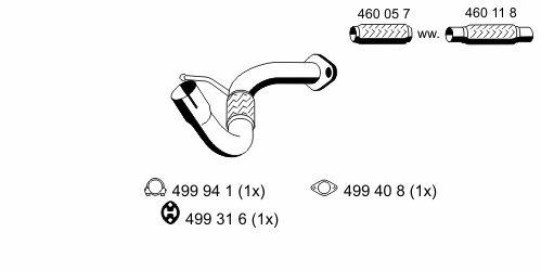 Exhaust Pipe 330404